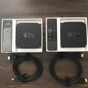 Apple TV 4K with HDMI cables